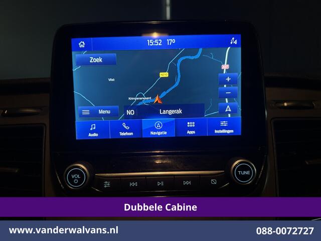 Ford TRANSIT CUSTOM 2.0 TDCI 130pk Automaat L2H1 Dubbele Cabine Euro6 Airco | 6-Zits | Camera | Navigatie | Apple Carplay | LED Android Auto, Adaptieve Cruisecontrol, Stoelverwarming, Verwarmde voorruit, Trekhaak, Achterklep