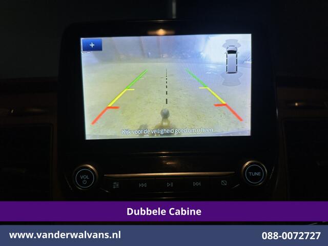 Ford TRANSIT CUSTOM 2.0 TDCI 130pk Automaat L2H1 Dubbele Cabine Euro6 Airco | 6-Zits | Camera | Navigatie | Apple Carplay | LED Android Auto, Adaptieve Cruisecontrol, Stoelverwarming, Verwarmde voorruit, Trekhaak, Achterklep