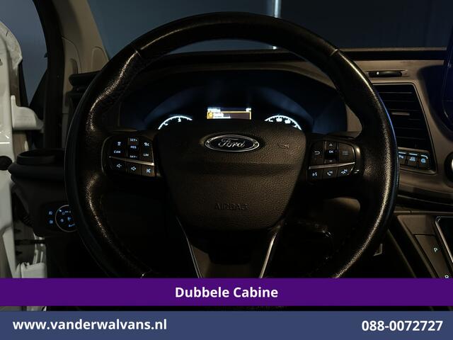 Ford TRANSIT CUSTOM 2.0 TDCI 130pk Automaat L2H1 Dubbele Cabine Euro6 Airco | 6-Zits | Camera | Navigatie | Apple Carplay | LED Android Auto, Adaptieve Cruisecontrol, Stoelverwarming, Verwarmde voorruit, Trekhaak, Achterklep
