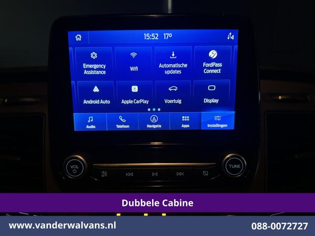 Ford TRANSIT CUSTOM 2.0 TDCI 130pk Automaat L2H1 Dubbele Cabine Euro6 Airco | 6-Zits | Camera | Navigatie | Apple Carplay | LED Android Auto, Adaptieve Cruisecontrol, Stoelverwarming, Verwarmde voorruit, Trekhaak, Achterklep