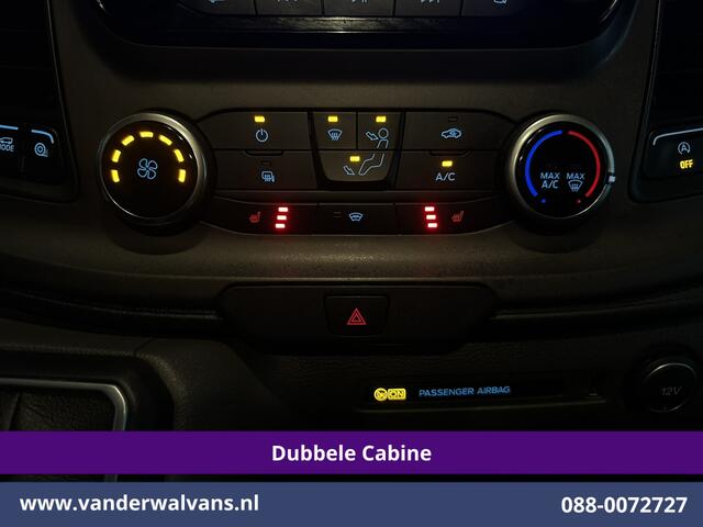 Ford TRANSIT CUSTOM 2.0 TDCI 130pk Automaat L2H1 Dubbele Cabine Euro6 Airco | 6-Zits | Camera | Navigatie | Apple Carplay | LED Android Auto, Adaptieve Cruisecontrol, Stoelverwarming, Verwarmde voorruit, Trekhaak, Achterklep