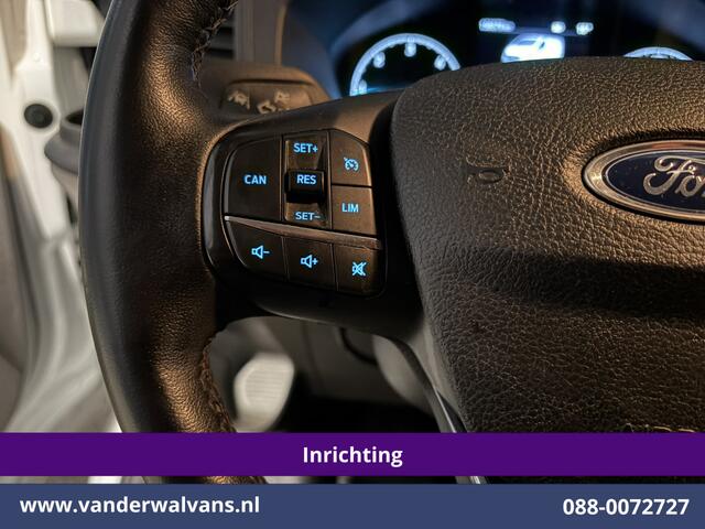 Ford TRANSIT CUSTOM 2.0 TDCI 130pk L2H1 inrichting Euro6 Airco | Camera | LED | 2800kg Trekhaak | Omvormer | Apple Carplay Cruisecontrol, Android Auto, Verwarmde Voorruit, Parkeersensoren, Bijrijdersbank