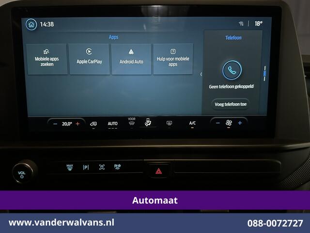 Ford TRANSIT CUSTOM 2.0 TDCI 136pk Automaat L1H1 Euro6 Airco | Camera | Apple Carplay | LED | Cruisecontrol | 2470kg Trekhaak Android Auto, Verwarmde voorruit, Parkeersensoren, Bijrijdersbank