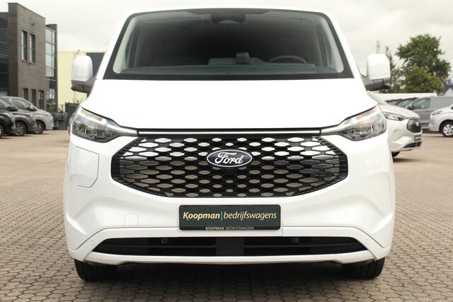 Ford TRANSIT CUSTOM E-Transit 320 L2H1 Limited DC | 71 kWh | 160kW/218pk | Driver Assist | Pro Power | Adap. Cruise | Stoel + Stuurverwarming | 360° Camera | Carplay/Android | Lease 824,- p/m