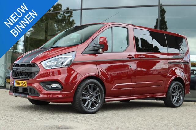 Ford TRANSIT CUSTOM 320 2.0 TDCI L1H1 185PK SPORT DC DUBBEL CABINE 5-PERS. | DUBBEL SCHUIFDEUR | CAMERA | CARPLAY | CRUISE ADAPT. | TREKHAAK