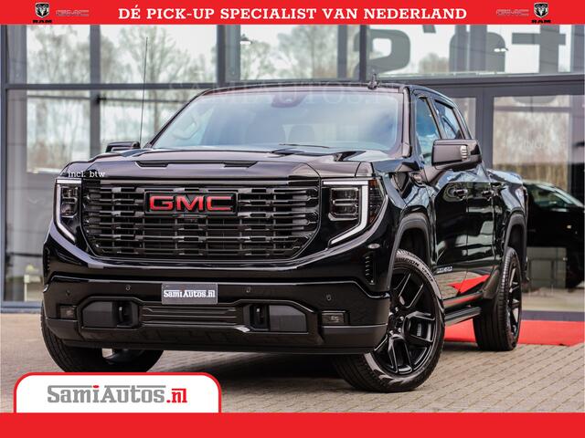GMC SIERRA DENALI 6.2 V8 | HUD | 360CAMERA | HEAD-UP | APPLE CARPLAY | VIRTUAL COCKPIT | BLACK LEDER | | FULL OPTION | DUBBELE CABINE | 5 PERSOONS | PICK UP | VOORRAAD NR 431569