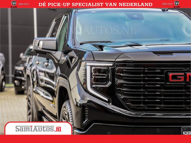 GMC SIERRA DENALI 6.2 V8 | HUD | 360CAMERA | HEAD-UP | APPLE CARPLAY | VIRTUAL COCKPIT | BLACK LEDER | | FULL OPTION | DUBBELE CABINE | 5 PERSOONS | PICK UP | VOORRAAD NR 431569
