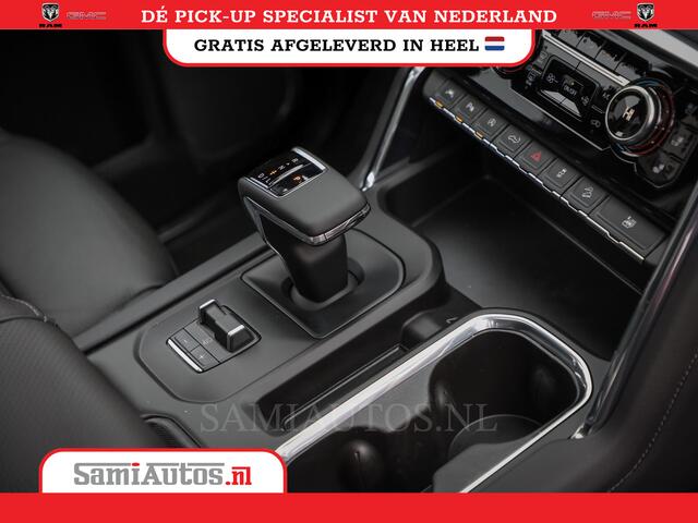 GMC SIERRA DENALI 6.2 V8 426PK | VIRTUAL COCKPIT | HEAD-UP | LANE ASSIST | 360 CAMERA | BLACK LEDER | DUBBELE CABINE | 5 PERSOONS | GARANTIE | DC | Pick up VOORRAAD NR 433388