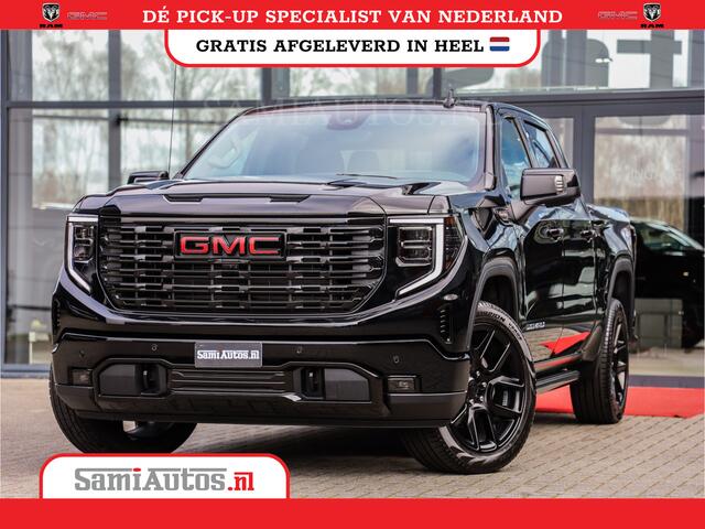GMC SIERRA DENALI 6.2 V8 426PK | HUD | 360CAMERA | HEAD-UP | LANE ASSIST | VIRTUAL COCKPIT | BLACK LEDER | DUBBELE CABINE | 5 PERSOONS | PICK UP | Voorraad Nr 433794