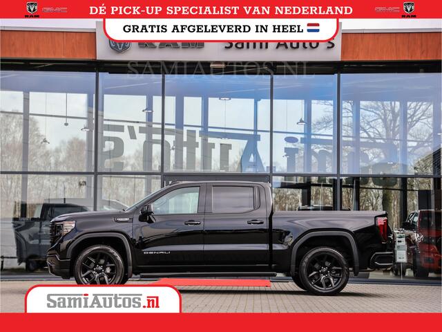 GMC SIERRA DENALI 6.2 V8 426PK | HUD | 360CAMERA | HEAD-UP | LANE ASSIST | VIRTUAL COCKPIT | BLACK LEDER | DUBBELE CABINE | 5 PERSOONS | PICK UP | Voorraad Nr 433794