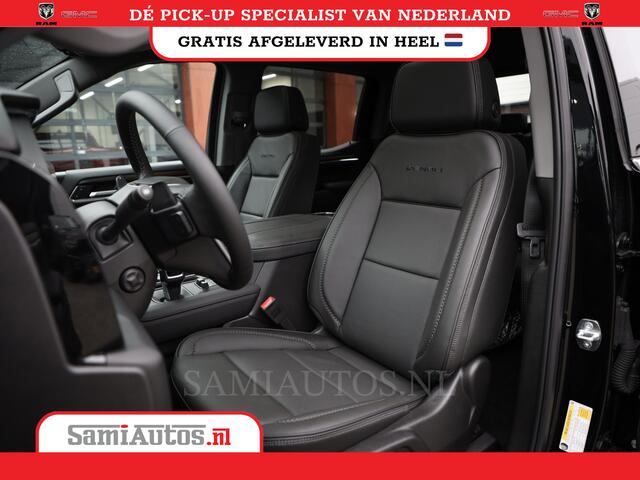 GMC SIERRA DENALI FULL OPTION | BPM VRIJ | FULL LED | 360CAMERA | OPEN DAK | HEAD-UP | LANE ASSIST | VIRTUAL COCKPIT | BLACK LEDER | DUBBELE CABINE | 5 PERSOONS | PICK UP | Voorraad Nr 418902