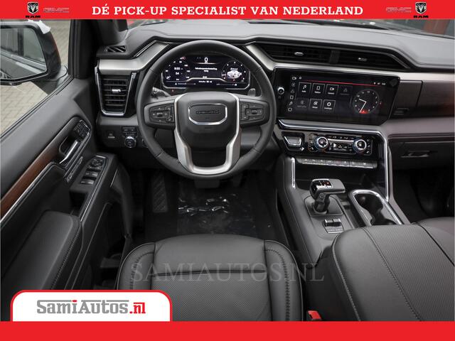 GMC SIERRA DENALI 6.2 V8 426PK Full Option | De Meest Luxe Pick-Up in zijn Klasse | Comfortabele Dubbele Cabine met Royale 5 Zitplaatsen | BPM vrij | Nu Leverbaar uit Voorraad | Voorraad Nr 433388