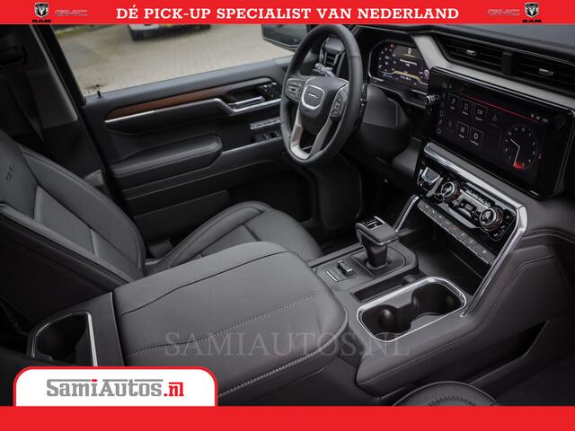 GMC SIERRA DENALI 6.2 V8 426PK Full Option | De Meest Luxe Pick-Up in zijn Klasse | Comfortabele Dubbele Cabine met Royale 5 Zitplaatsen | BPM vrij | Nu Leverbaar uit Voorraad | Voorraad Nr 433388