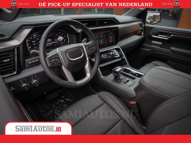 GMC SIERRA DENALI | All-In Prijs | 6,2 V8 Full Option | De Meest Luxe Pick-Up in zijn Klasse | Comfortabele Dubbele Cabine met Royale 5 Zitplaatsen | BPM vrij | Nu Leverbaar uit Voorraad | Voorraad Nr 420229