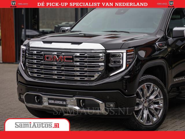 GMC SIERRA DENALI | All-In Prijs | 6,2 V8 Full Option | De Meest Luxe Pick-Up in zijn Klasse | Comfortabele Dubbele Cabine met Royale 5 Zitplaatsen | BPM vrij | Nu Leverbaar uit Voorraad | Voorraad Nr 433587