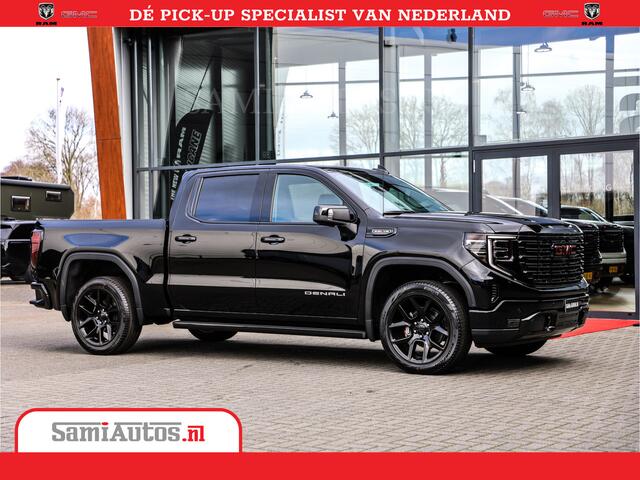 GMC SIERRA DENALI 6,2 V8 Full Option | De Meest Luxe Pick-Up in zijn Klasse | Comfortabele Dubbele Cabine met Royale 5 Zitplaatsen | BPM vrij | Nu Leverbaar uit Voorraad | Voorraad Nr 431569