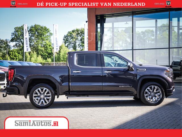 GMC SIERRA DENALI | All-In Prijs | 6,2 V8 Full Option | De Meest Luxe Pick-Up in zijn Klasse | Comfortabele Dubbele Cabine met Royale 5 Zitplaatsen | BPM vrij | Nu Leverbaar uit Voorraad | Voorraad Nr 420334