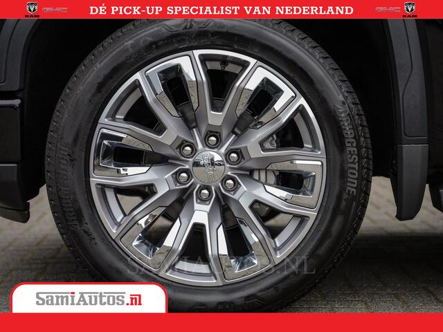 GMC SIERRA DENALI | All-In Prijs | 6,2 V8 Full Option | De Meest Luxe Pick-Up in zijn Klasse | Comfortabele Dubbele Cabine met Royale 5 Zitplaatsen | BPM vrij | Nu Leverbaar uit Voorraad | Voorraad Nr 420334