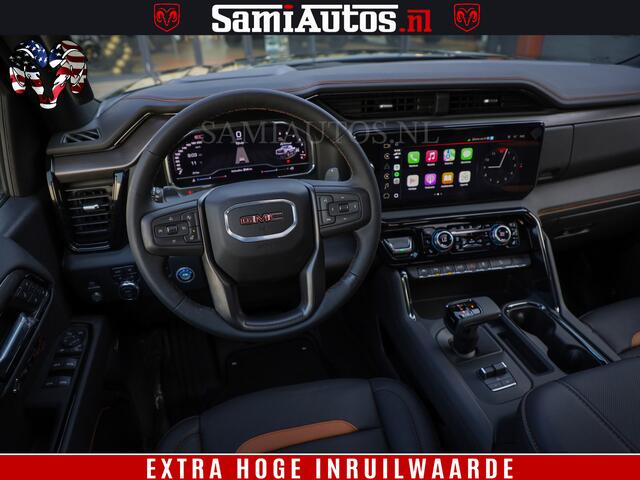 GMC SIERRA AT4 6.2 V8 | VIRTUAL COCKPIT | BOM VOL | DC | RAM DEALER NEDERLAND | Dubbele Cabine met Royale 5 Zitplaatsen | BPM vrij | Nu Leverbaar uit Voorraad | Voorraad Nr 238940 |