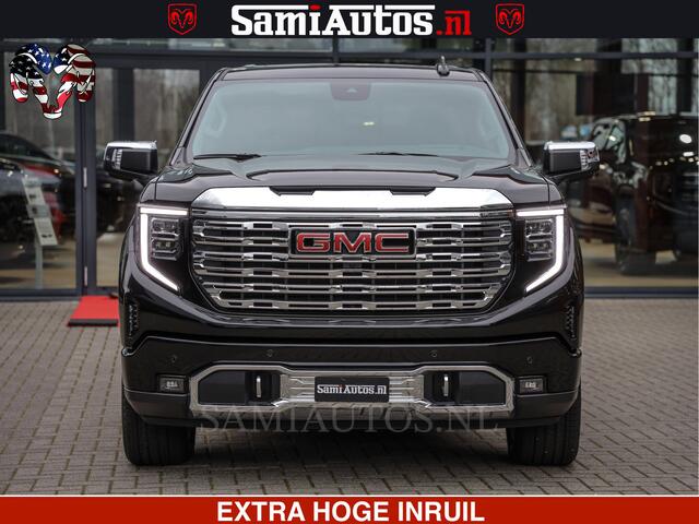 GMC SIERRA DENALI 6.2 V8 426PK | HUD | ALLE OPTIES | HEAD-UP | LANE ASSIST | 360 CAMERA | VIRTUAL COCKPIT | BLACK LEDER | DUBBELE CABINE | 5 PERSOONS | PICK UP | Voorraad Nr 2561 - 4234