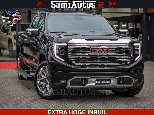 GMC SIERRA DENALI 6.2 V8 426PK | HUD | ALLE OPTIES | HEAD-UP | LANE ASSIST | 360 CAMERA | VIRTUAL COCKPIT | BLACK LEDER | DUBBELE CABINE | 5 PERSOONS | PICK UP | Voorraad Nr 2561 - 4234