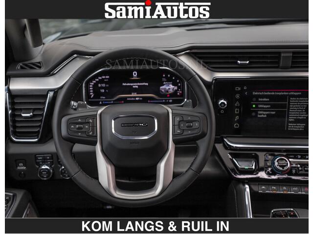GMC SIERRA DENALI | All-In Prijs | 6,2 V8 Full Option | De Meest Luxe Pick-Up in zijn Klasse | Comfortabele Dubbele Cabine met Royale 5 Zitplaatsen | BPM vrij | Nu Leverbaar uit Voorraad | Voorraad Nr 1539 | De specialist in Amerikaanse pick-ups in Nederland en Europa.