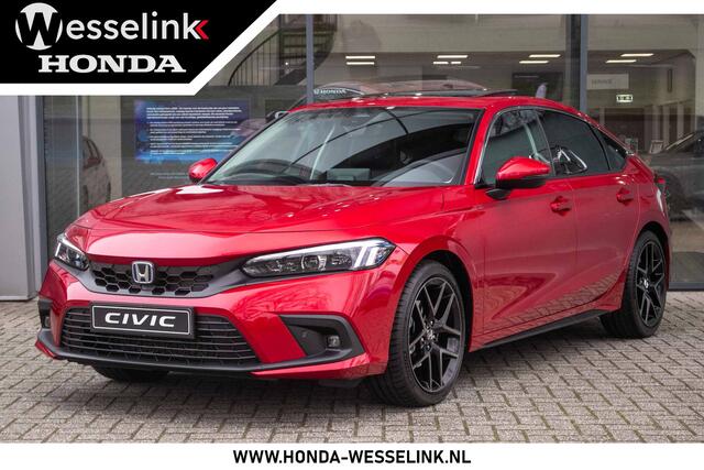 Honda CIVIC 2.0 e:HEV Advance - Cons. prijs rijklaar | Schuifdak | Navi | Leder