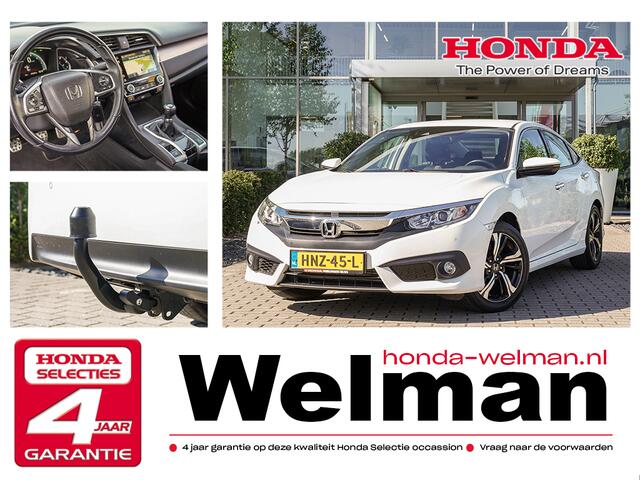 Honda CIVIC 1.5i V-TEC ELEGANCE TURBO 182 PK - NAVIGATIE - TREKHAAK