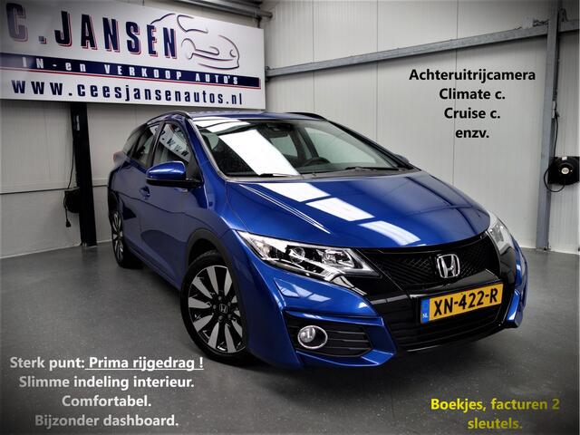 Honda CIVIC Tourer 1.8 Elegance MOOIE AUTO !! | Achteruitrijcamera | Alarmsysteem | Autonomous Emergency Braking