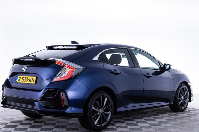 Honda CIVIC 1.0 i-VTEC Elegance | Adapaptive Cruise Control | Rijstrookbegeleiding | Parkeersensoren V+A | Full Led | Navigatie | Achteruitrijcamera | Stoelverwarming |