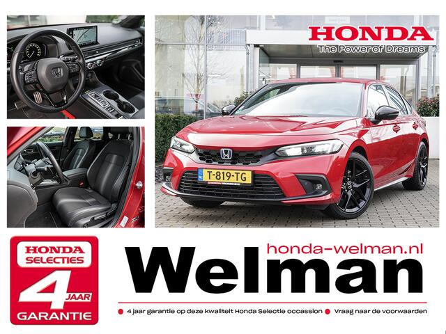 Honda CIVIC 2.0i e:HEV SPORT - AUTOMAAT - HYBRID - ALL WEATHERS - INSTAPLIJSTEN