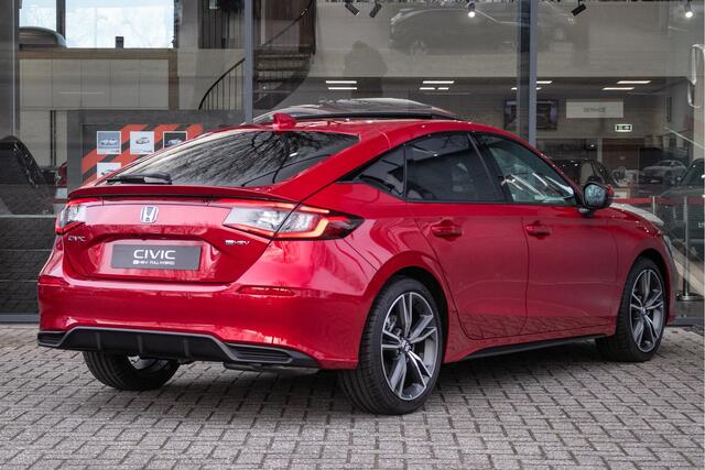 Honda CIVIC 2.0 e:HEV Advance - Cons. prijs rijklaar | Schuifdak | Navi | Leder