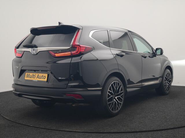 Honda CR-V 2.0 Black Edition MHEV 215pk Dealer O.H | Trekhaak Afn. | Adaptive Cruise | Camera | Sportstoelen Verwarmd | Keyless | Navigatie | DAB | 20"L.M
