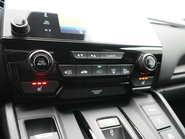 Honda CR-V 2.0 Black Edition MHEV 215pk Dealer O.H | Trekhaak Afn. | Adaptive Cruise | Camera | Sportstoelen Verwarmd | Keyless | Navigatie | DAB | 20"L.M