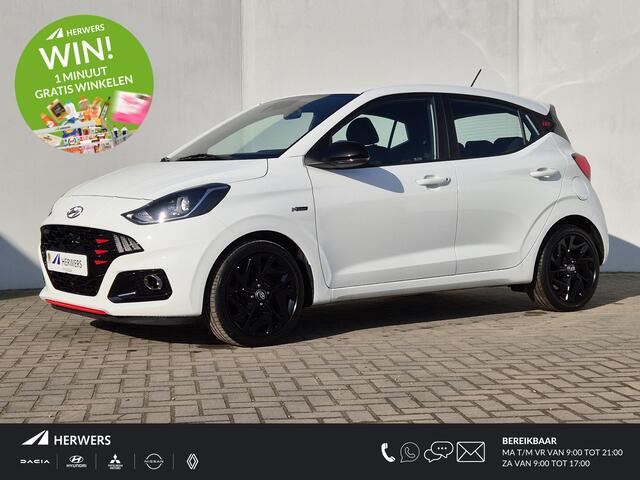 Hyundai I 10 1.0 T-GDI N Line 5-zits Handgeschakeld / Stuur-, en Stoelverwarming / / Navigatie via Apple Carplay of Android Auto / Spraakbediening / Cruise control /