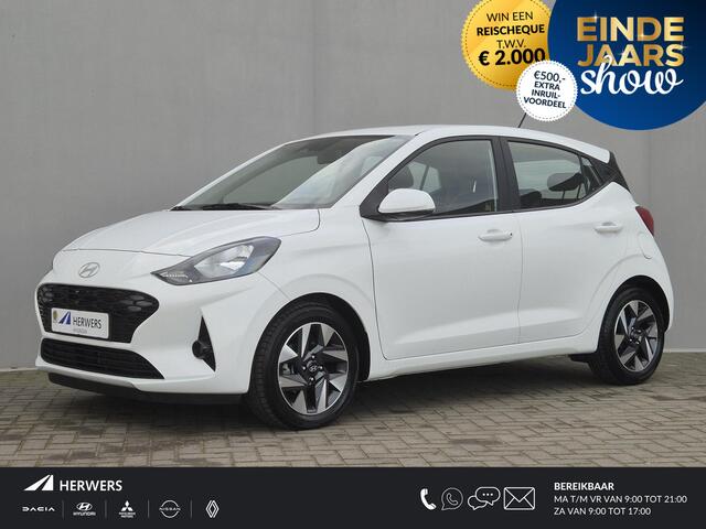 Hyundai I 10 1.0 Comfort Smart 5-zits Automaat / Fabrieksgarantie tot 04-2030 / Dealer onderhouden / Apple Carplay Android Auto / Achteruitrijcamera / Airco / Cruise control / Parkeersensoren achter / Navigatie /