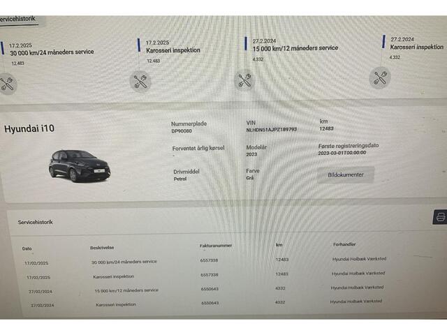 Hyundai I 10 1.0 Comfort 5-zits Automaat / Dealer onderhouden / Fabrieksgarantie tot 03-2028 / Airco / Cruise control / Navigatie via Apple Carplay of Android Auto / Elektrische ramen voor / Lane assist /