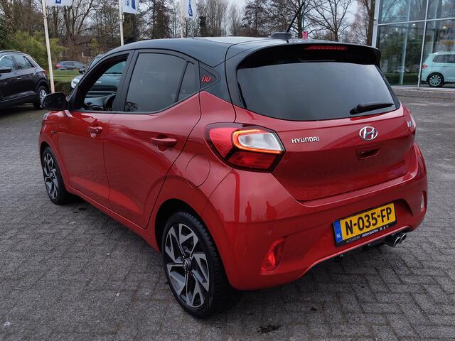 Hyundai I 10 1.0 T-GDI 100pk N Line 5-zits | Origineel NL | Navi | Apple Carplay + Android Auto | Clima | Cruise | Pdc+Camera | Rijstrook+Lichtsensor | Stoelverwarming | Mistlampen | Privacy Glass |16''lm