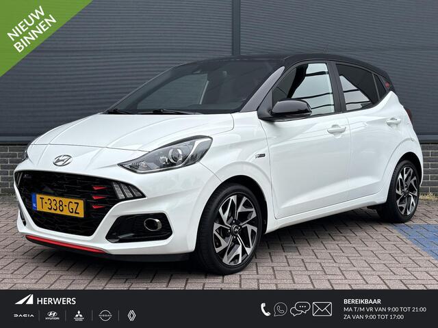 Hyundai I 10 1.0 T-GDI N Line 5-zits 100 pk / Dealer onderhouden / Navigatie / Stoel-Stuurverwarming / Apple carplay / Android auto / Achteruitrijcamera / Climate control / DAB radio /