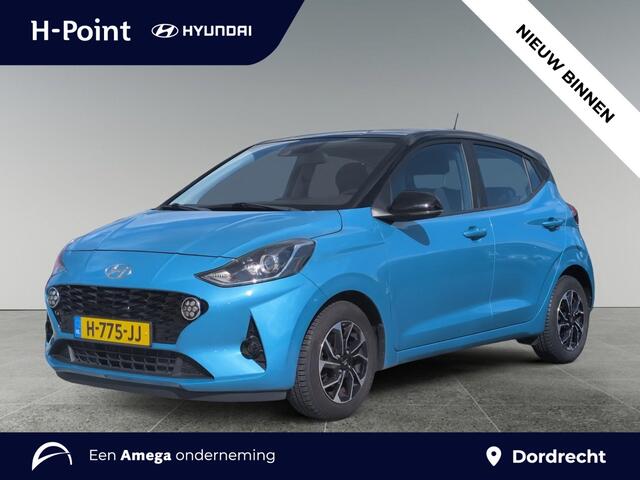 Hyundai I 10 5-deurs Premium 1.0 MPi 67pk | DAKKLEUR ZWART | CLIMA | NAVI | APPLE CARPLAY / ANDROID AUTO | 16'' BICOLOR LM-VELGEN | CAMERA | ALLSEASON BANDEN |