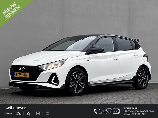Hyundai I 20 1.0 T-GDI N Line / Fabrieksgarantie tot 04-2027* / NL Auto / Navigatie / Dode hoek detectie / BOSE Audio / Achteruitrijcamera / Apple Carplay Android / Achterspoiler / 17" LM wielen /