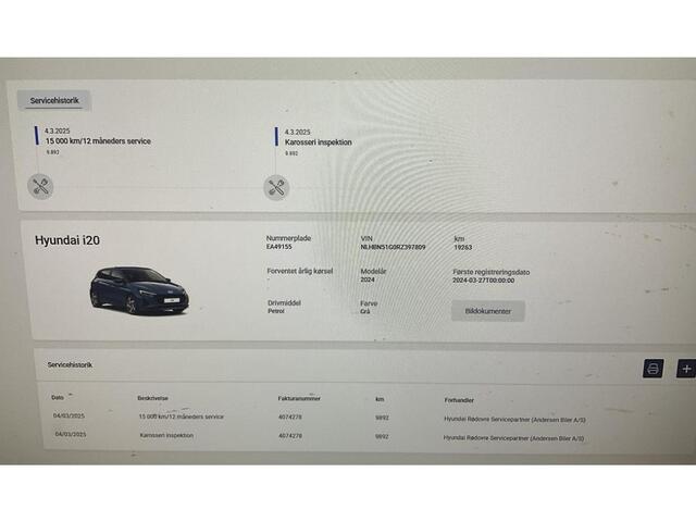 Hyundai I 20 1.0 T-GDI Comfort / Fabrieksgarantie tot 03-2029 / Dealer onderhouden / Apple Carplay Android Auto / Stuur- & Stoelverwarming / Cruise control / Achteruitrijcamera / Trekgewicht 1110 kg /