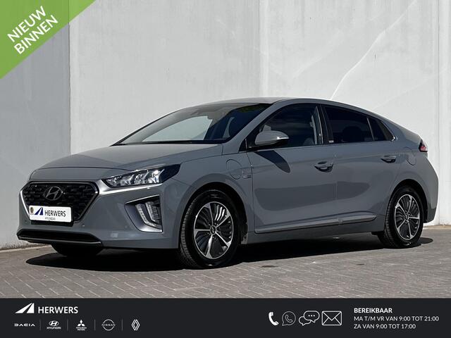 Hyundai IONIQ 1.6 GDi PHEV Premium Design automaat /Dealer onderhouden / Accu SoH 100% / Leder / Stuur-, stoel- en achterbankverwarming / Stoelventilatie / Navigatie / Apple Carplay Android /
