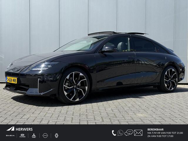 Hyundai IONIQ 6 First Edition AWD 77.4 kWh / 519 KM WLTP / Stoel- & Stuurverwarming / LED Pixel Verlichting / Schuif- & Kanteldak / 20 Inch / NL Auto /