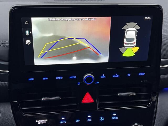 Hyundai IONIQ 1.6 GDi PHEV Premium Automaat / Dealer onderhouden / Batterijgarantie 8 jaar 160.000 km / Afneembare trekhaak 750 kg / Leder / Stoelventilatie / Stuur-, stoel- en achterbankverwarming / Infinity audio / Apple Carplay Android / 16" LM + All Season banden /