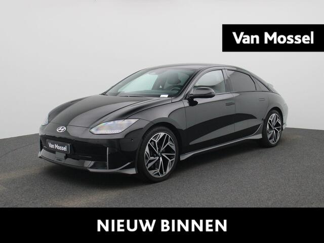 Hyundai IONIQ 6 77,4 kWh Balance | Verwarmd stuurwiel | Verwarmde achterbank | Zwarte binnenhemel | Geventileerde voorstoelen | Bestuurdersstoel met geheugen | Bose speakersysteem | Privacy glass | Head up display | Climate Control / ECC | Licht metalen velgen 19 inch 