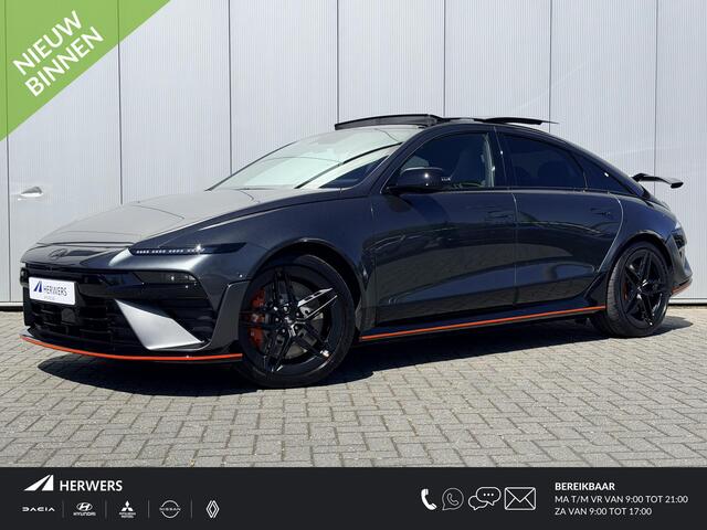 Hyundai IONIQ 6 N 84 kWh AWD / NIEUW BINNEN / 650 PK & 770 NM / 487KM WLTP / Stoelverkoeling / Stoelverwarming Voor + Achter / Stuurverwarming / 360 Camera /