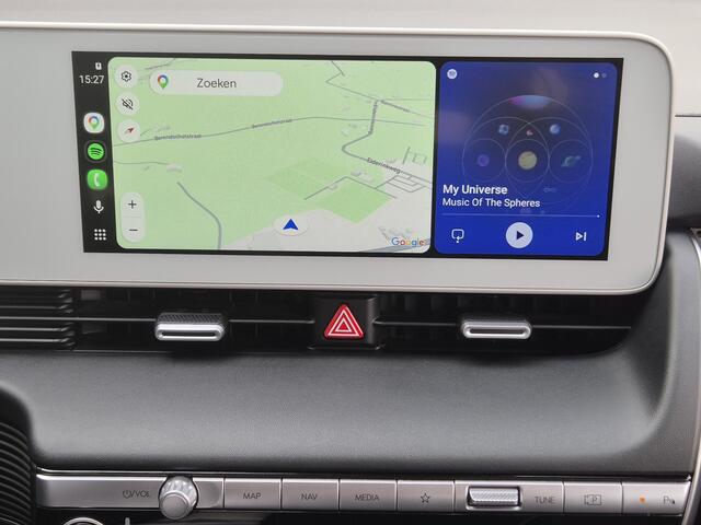 Hyundai IONIQ 5 Connect 58 kWh / SOH 100% / Fabrieksgarantie tot 02-2027 / Dealer onderhouden / CCS snelladen / WLTP bereik 384 km bereik stad 587 km / Stuur- & Stoel verwarming / Achteruitrijcamera / Adaptief cruise control / Apple Carplay Android Auto /