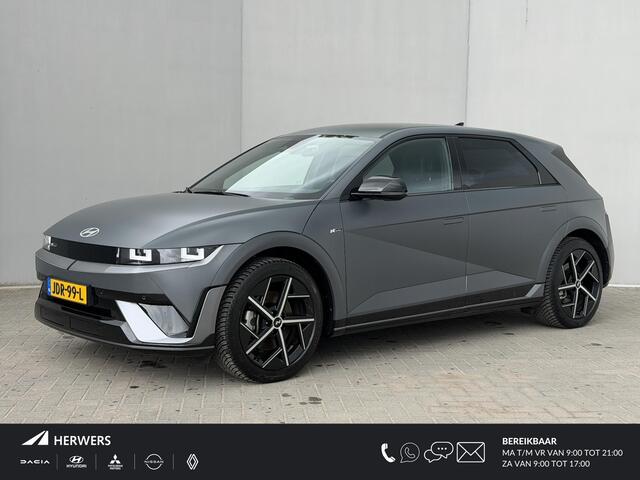 Hyundai IONIQ 5 N Line Edition Limited 84 kWh / SOH 100% / Afneembare trekhaak 1.600 kg / Camera / Navigatie / Stoel & Stuurwiel verwarming / Elektr. Stoelen / Elektr. Achterklep / Adaptieve Cruise / Clima / DAB / NAP /