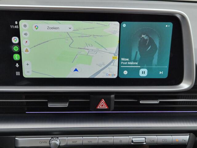 Hyundai IONIQ 6 First Edition AWD 77.4 kWh / SOH 100% / Dealer onderhouden / Fabrieksgarantie tot 02-2028 / CCS snelladen / warmtepomp / Stuur- Stoel & Achterbank verwarming / Glazen schuif- en kanteldak / WLTP bereik 519 km bereik stad 658 km / Head Up Display / Rondo